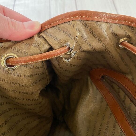 Flavi Vismano Firenze satchel w/cinch closure & one main compartment - Picture 7 of 14